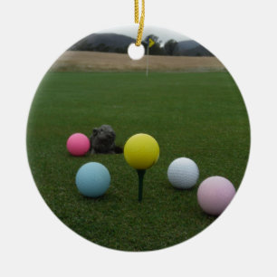 Easter mountain golf course ceramic tree decoration
