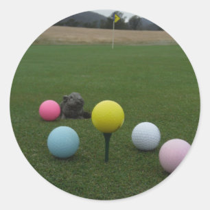 Easter mountain golf course classic round sticker