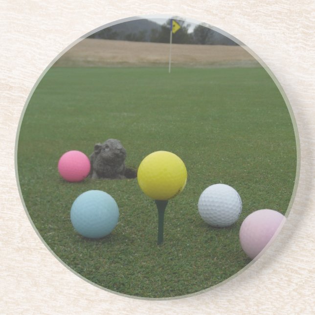 Easter mountain golf course coaster (Front)