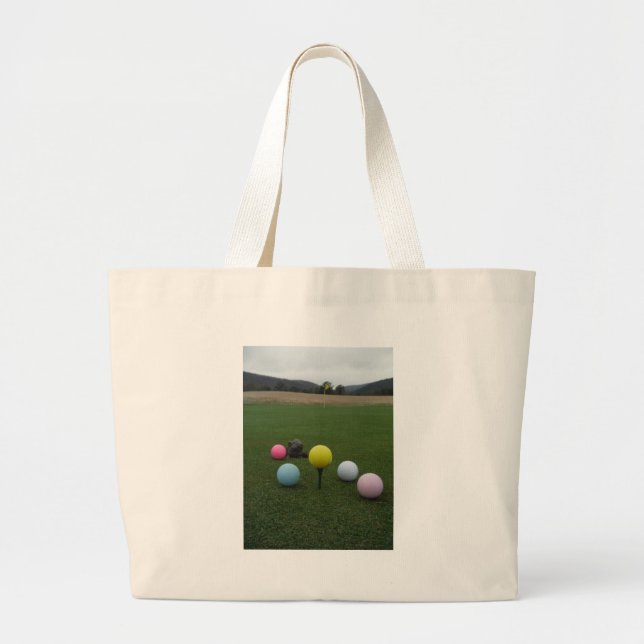 Easter mountain golf course large tote bag (Front)