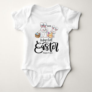 Easter New Born Personalised Baby Bodysuit
