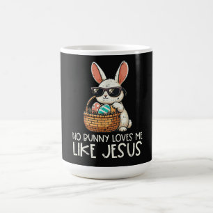 Easter No Bunny Loves Me Like Jesus Christian Coffee Mug
