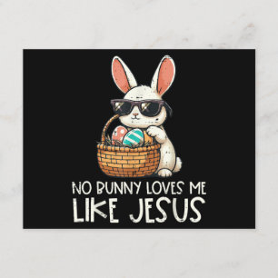 Easter No Bunny Loves Me Like Jesus Christian Enclosure Card