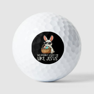 Easter No Bunny Loves Me Like Jesus Christian Golf Balls
