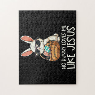 Easter No Bunny Loves Me Like Jesus Christian Jigsaw Puzzle