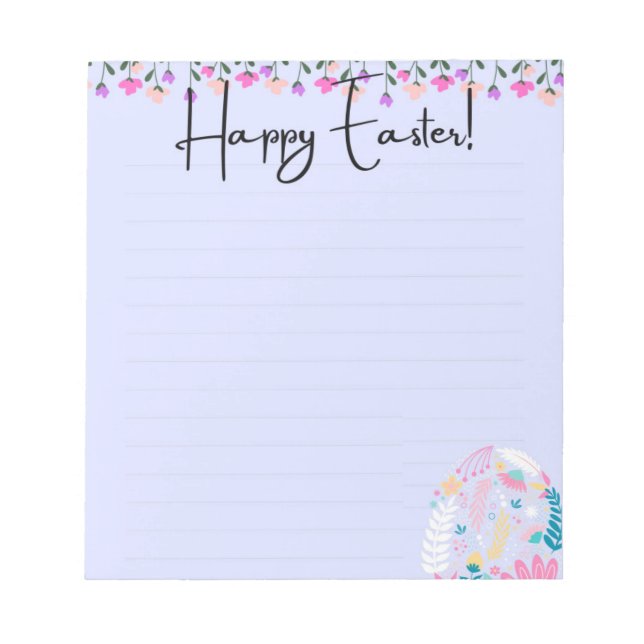 Easter Notepad for Spring (Front)