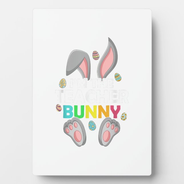 Easter Nurse Bunny Ears Nursing Easter Egg Plaque (Front)