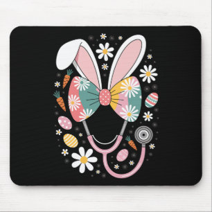 Easter Nurse Bunny Stethoscope Spring Medical Nurs Mouse Pad