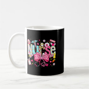 Easter Nurse Coquette Bow Stethoscope Bunny Rabbit Coffee Mug