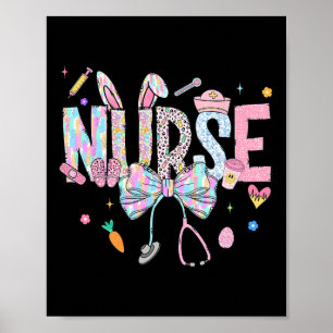 Easter Nurse Coquette Happy Easter Nurse School Nu Poster