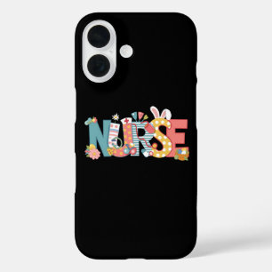 Easter Nurse Stethoscope Bunny Rabbit Eggs iPhone 16 Case