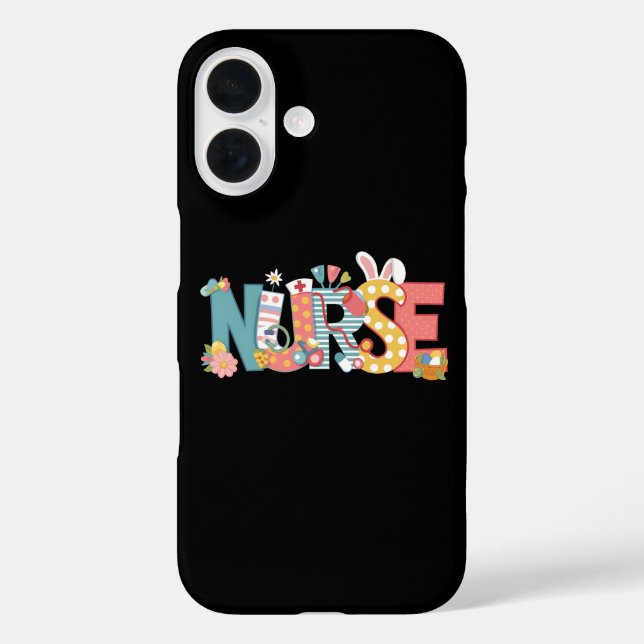 Easter Nurse Stethoscope Bunny Rabbit Eggs Case-Mate iPhone Case (Back)