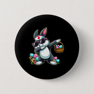 Easter Nurse Women Cute Bunny Nurse Easter Rn Lpn 6 Cm Round Badge