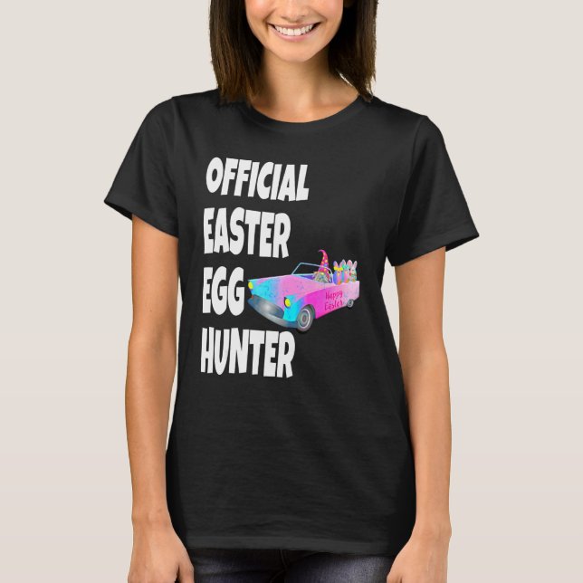 Easter Official Easter Egg Hunter Gnome T-Shirt (Front)