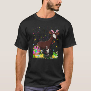 Easter Okapi Bunny Egg Hunting Okapi Easter Sunday T-Shirt