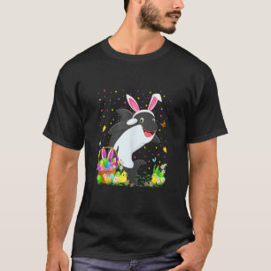 Easter Orca Fish Bunny Egg Hunting Orca Easter Sun T-Shirt