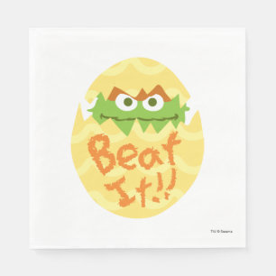 Easter Oscar the Grouch Napkin
