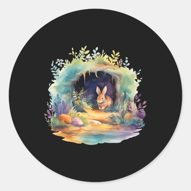 Easter Ostara Eostre Pagan Witchcraft Spring Moon  Classic Round Sticker (Front)