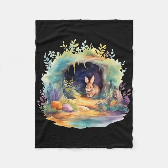 Easter Ostara Eostre Pagan Witchcraft Spring Moon  Fleece Blanket (Front)