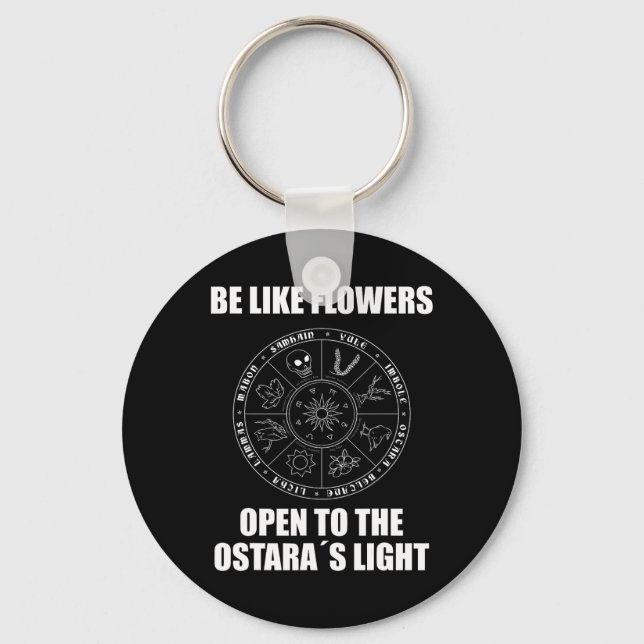 Easter Ostara Eostre Pagan Witchcraft Spring Moon  Key Ring (Front)