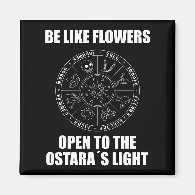 Easter Ostara Eostre Pagan Witchcraft Spring Moon  Magnet (Front)