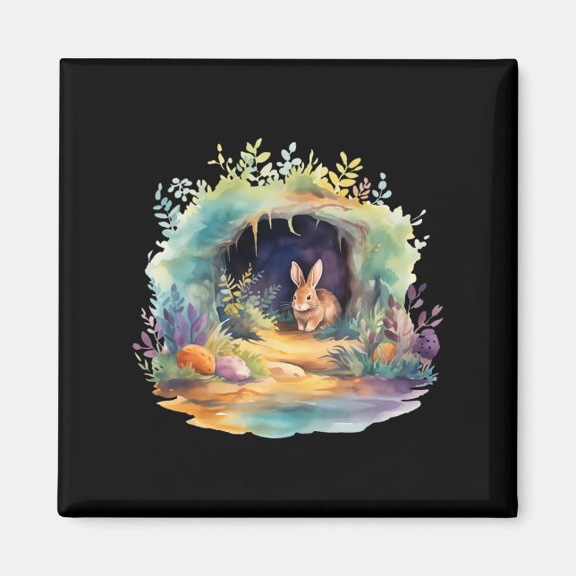Easter Ostara Eostre Pagan Witchcraft Spring Moon  Magnet (Front)