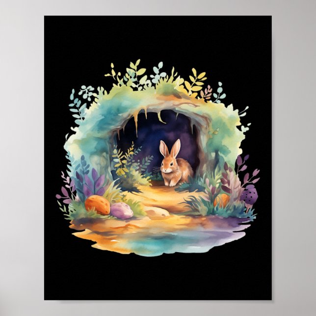 Easter Ostara Eostre Pagan Witchcraft Spring Moon  Poster (Front)