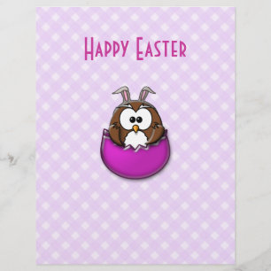 Easter owl - pink