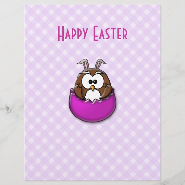 Easter owl - pink (Front)