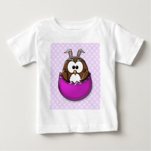 Easter owl - pink baby T-Shirt