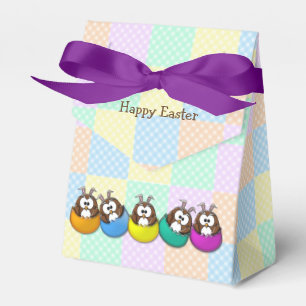 Easter owl - rainbow favour box