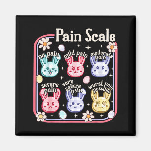 Easter pain scale nurse groovy pedriatric peds magnet