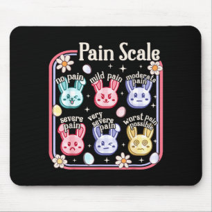 Easter pain scale nurse groovy pedriatric peds mouse pad