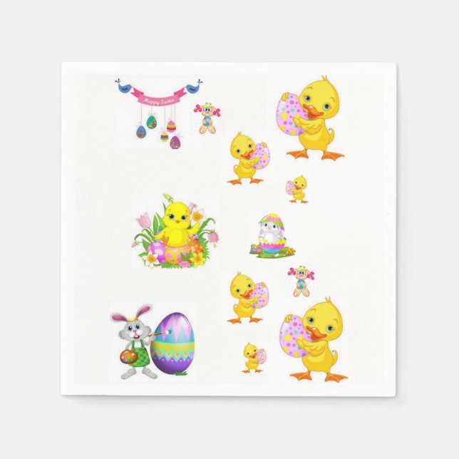 Easter Paper Napkins (Front)