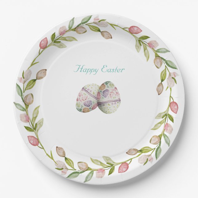 Easter Paper Plate 9" Round (Front)