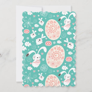 Easter Parade Flat Greeting Card