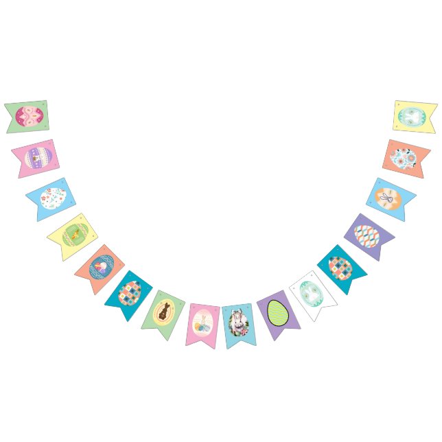 Easter Party Bunting with Eggs Bunting (All)