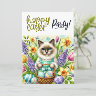 Easter Party for Cat Lovers Invitation