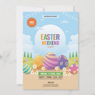 Easter Party Invitation Party flyer