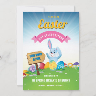 Easter Party Invitation Template