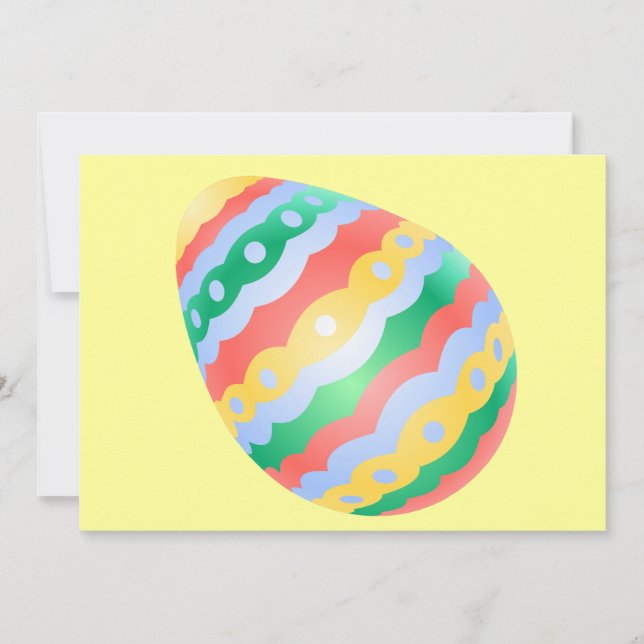 Easter Party Invitations Easter Cards Personalised (Front)