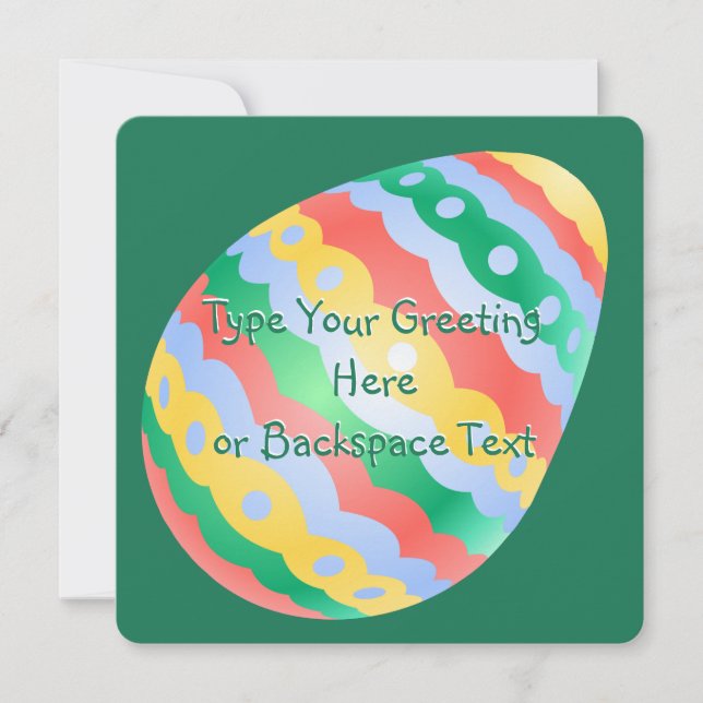 Easter Party Invitations Easter Cards Personalised (Front)