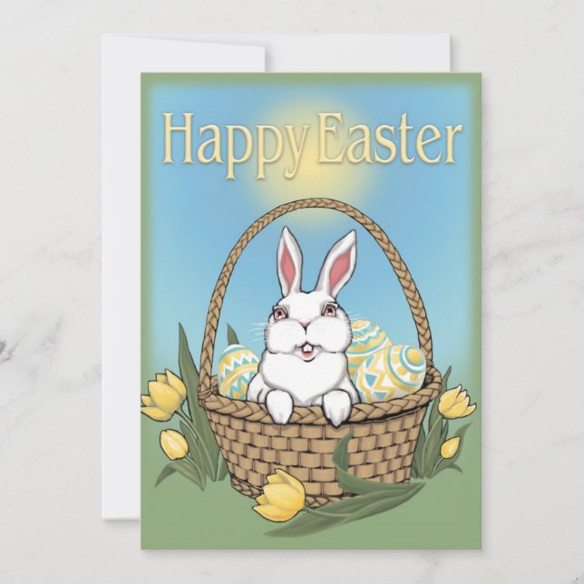 Easter Party Invitations Easter Cards Personalised (Front)