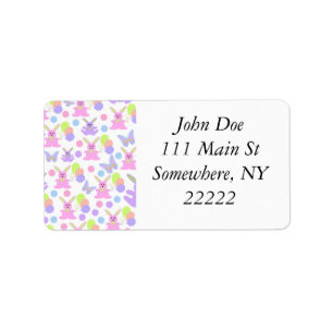Easter Party Pattern Label