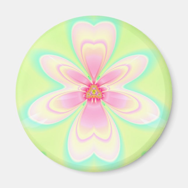 ~ EASTER PASTEL FLOWER ~ Fractal ~ Magnet (Front)