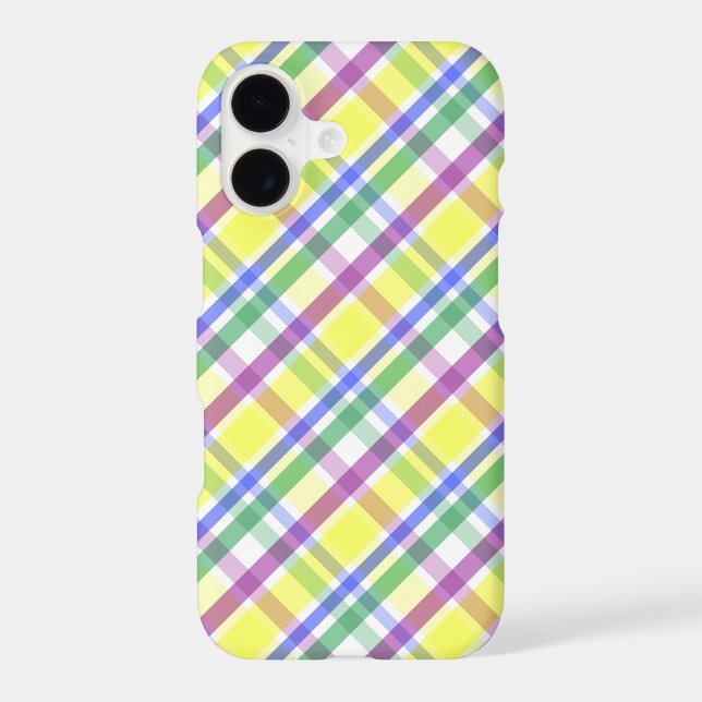 Easter Pastel Plaid Spring Pattern (Back)