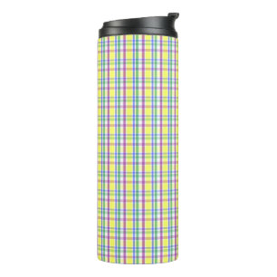 Easter Pastel Plaid Spring Pattern Thermal Tumbler