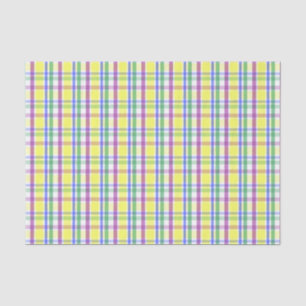 Easter Pastel Plaid Spring Pattern Tissue Paper
