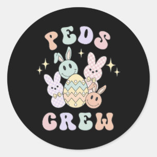Easter Peds Nurse Bunny Emergency Squad Paediatric Classic Round Sticker