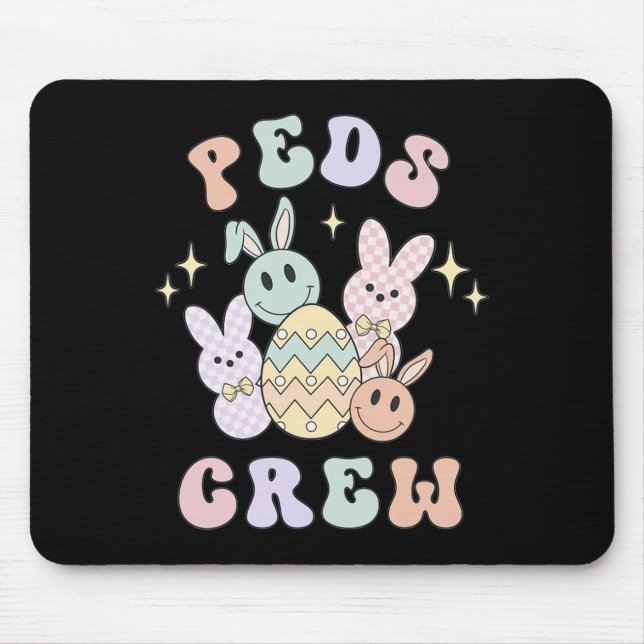 Easter Peds Nurse Bunny Emergency Squad Paediatric Mouse Pad (Front)